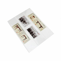 Карточки-кулисы для марок 158*114мм, прозрачный пластик, 3 клеммташе (158*33мм)