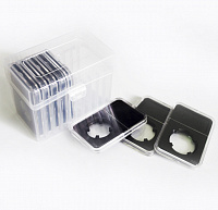 Коробка РССВ для 10 слабов, (прозрачная) 114*89*67мм