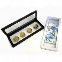Футляр-рамка для монет с подставкой, 230*90мм